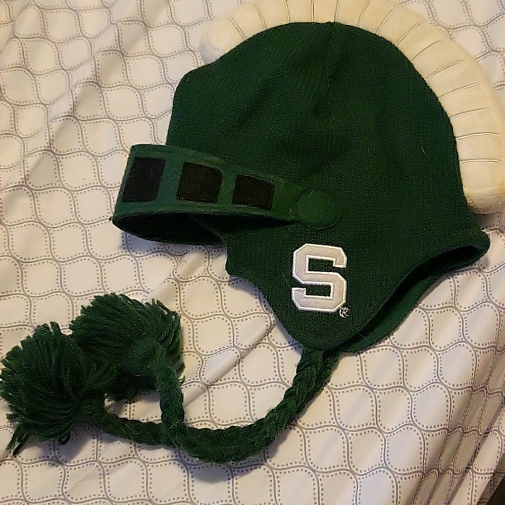 Michigan State University Spartan Helm Winter Cap